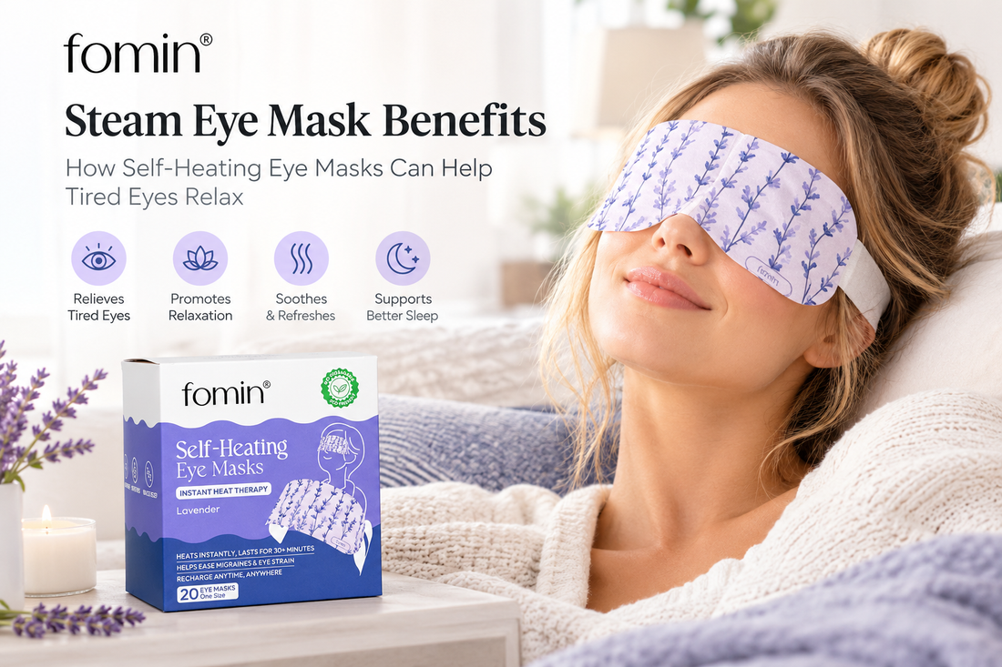 Steam Eye Mask Benefits: How Self-Heating Eye Masks Can Help Tired Eyes Relax
