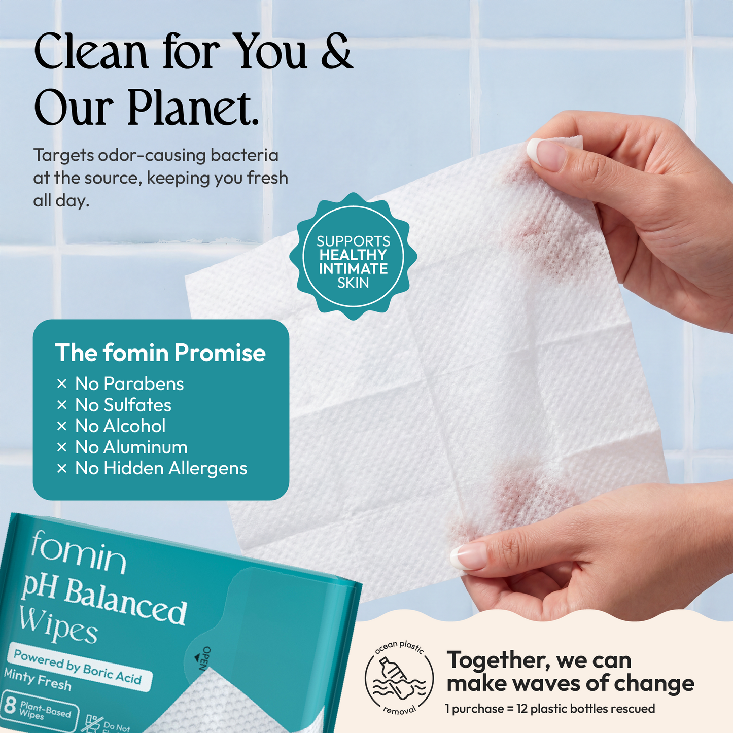 pH Balanced Mini Wipes