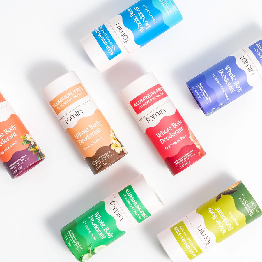 Fomin Whole Body Deodorant Sticks in assorted scents